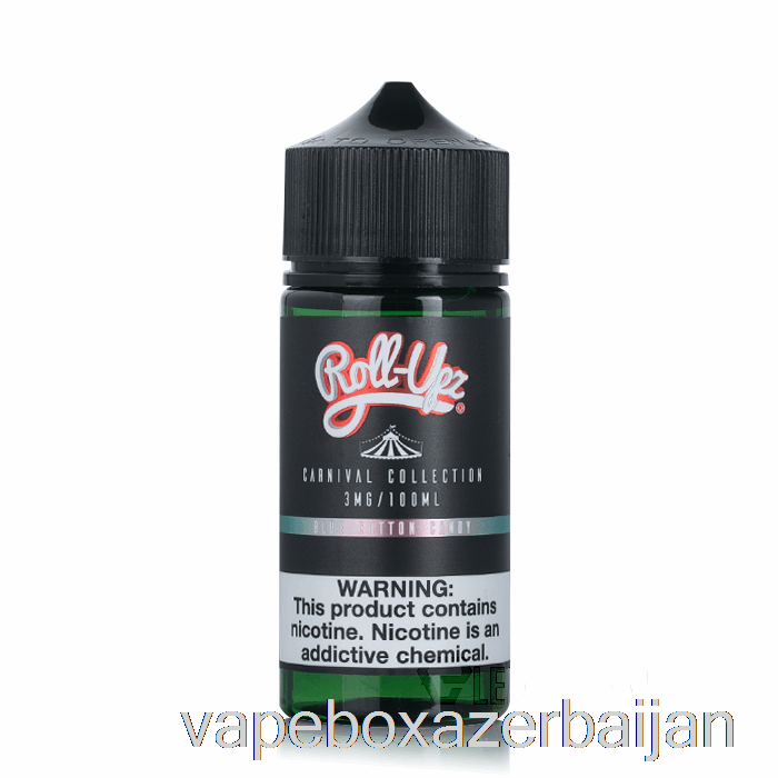 Vape Azerbaijan Carnival - Blue Cotton Candy by Juice Roll-Upz - 100mL 3mg